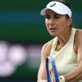 Belinda Bencic n'a lâché que 2 jeux dans son 1er tour à Indian Wells KEYSTONE/EPA/JOHN G. MABANGLO